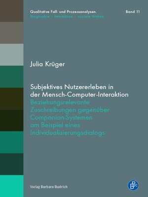 cover image of Subjektives Nutzererleben in der Mensch-Computer-Interaktion